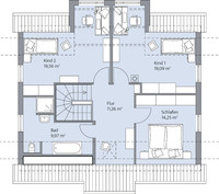 BAUMEISTER-HAUS - Haus Clemens - Grundriss Dachgeschoss