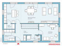 Hanse Haus - Variant 25-183 - Grundriss Erdgeschoss