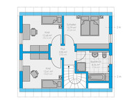 Spektral Haus - Haus Linea 108 - Grundriss Dachgeschoss