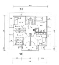 Tirolia - Holzhaus Rheintal - Grundriss DG