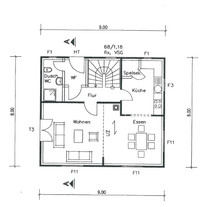 Tirolia - Holzhaus Rheintal - Grundriss EG